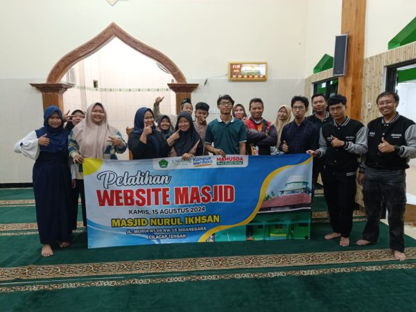 Sosialisasi dan Pelatihan Pengoperasian Website Masjid Nurul Ikhsan oleh Mahasiswa KKN UNUGHA Cilacap