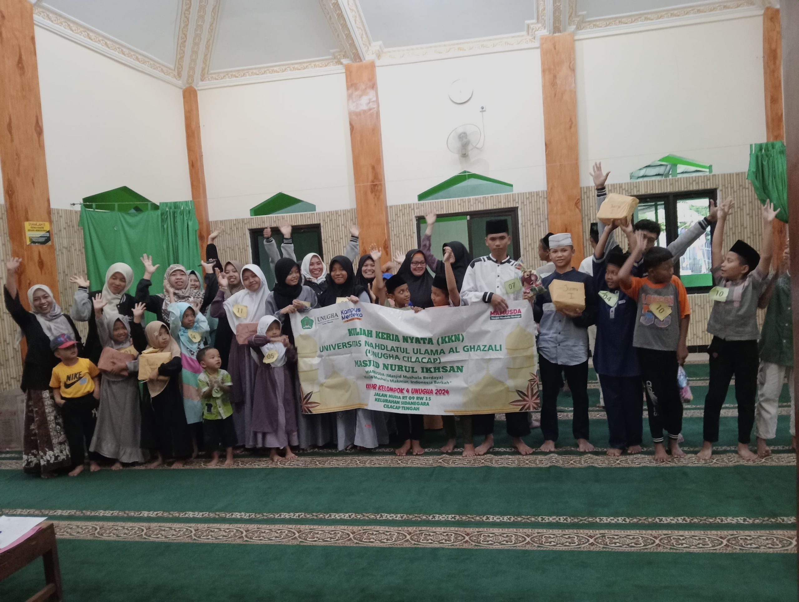 Lomba Antar TPQ di RW 15 Kelurahan Sidanegara Untuk Peringatan HUT RI Ke 79, Diselenggarakan oleh Mahasiswa KKN UNUGHA