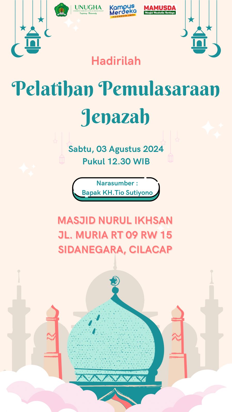 Pelatihan Pemulasaraan Jenazah, Tanggal 3 Agustus 2024